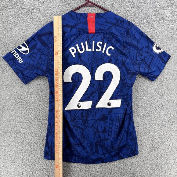 Nike‎ Chelsea FC 2019 2020 Home Football Soccer Pulisic Jersey Size Medium - Picture 5 of 7